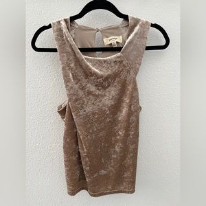 Porridge by Anthropologie Crushed Velvet Tank
